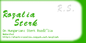rozalia sterk business card